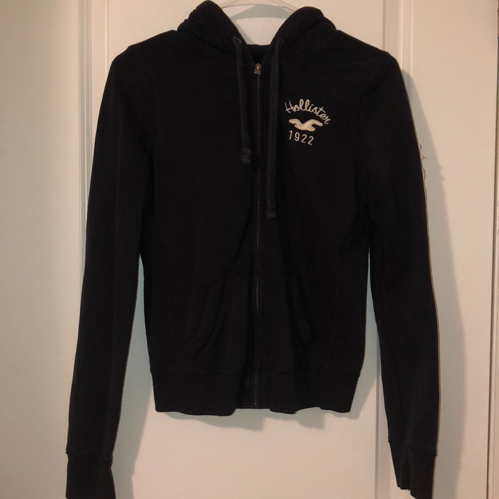 Navy blue zip up hoodie - Picture 1 of 2